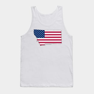 Montana- USA Flag Tank Top